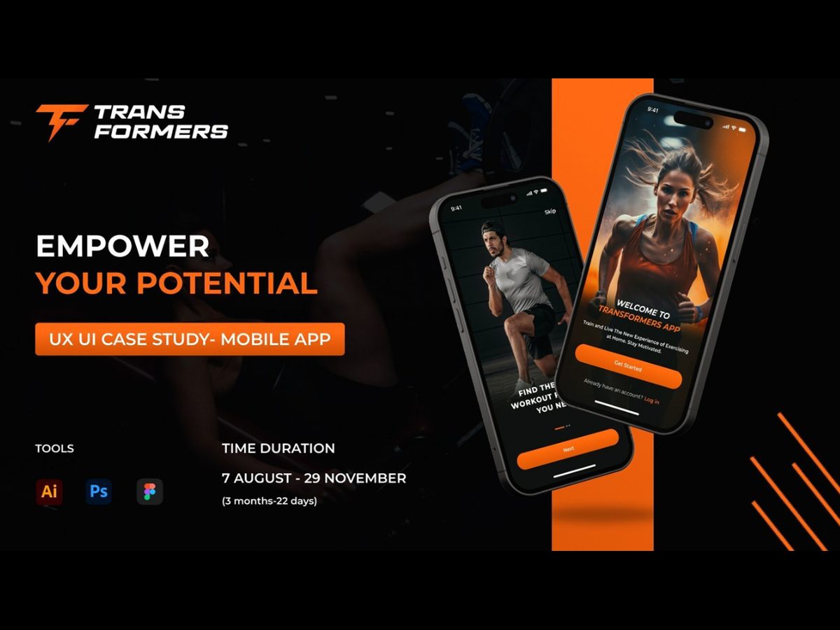 Transformers fitness app — UX/UI case study