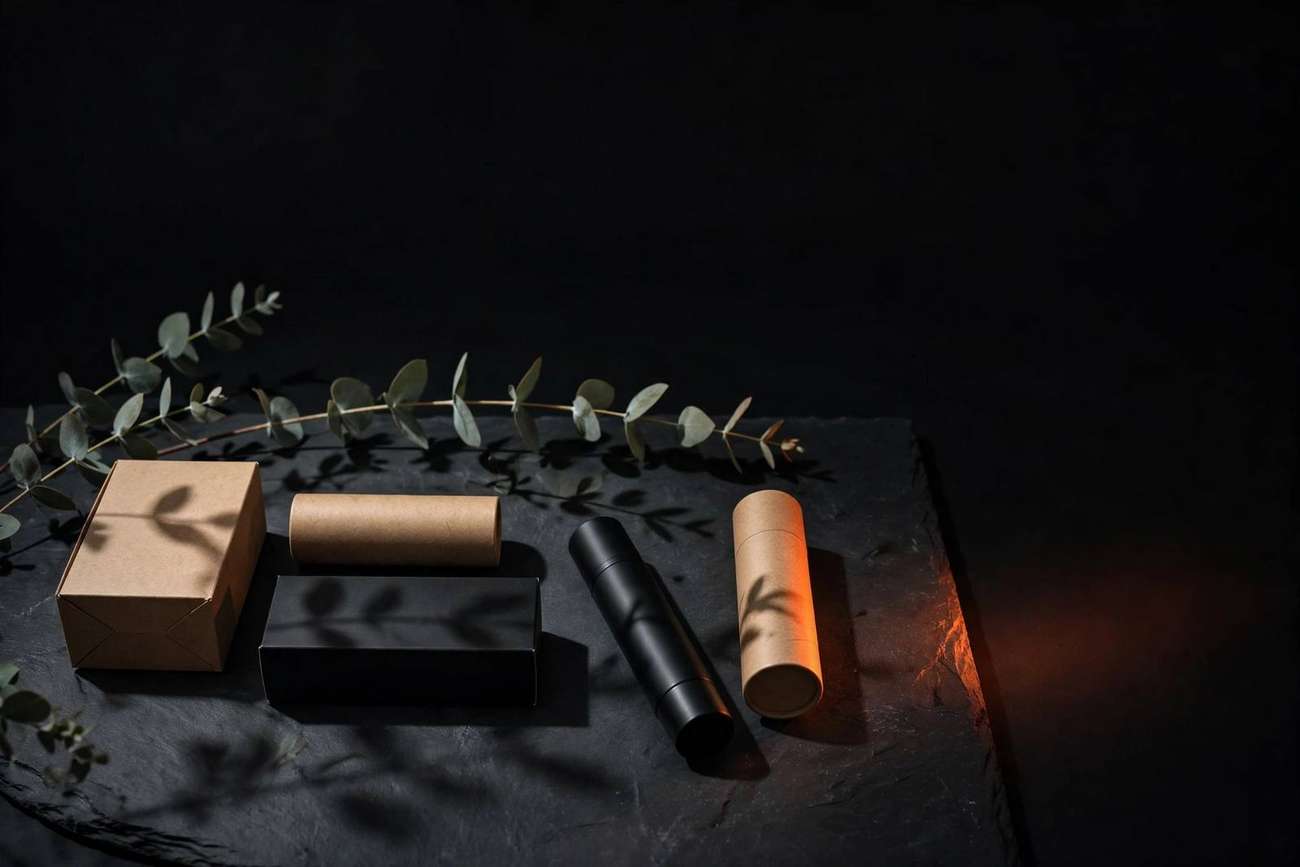 Verde Organics — premium organic packaging on dark slate